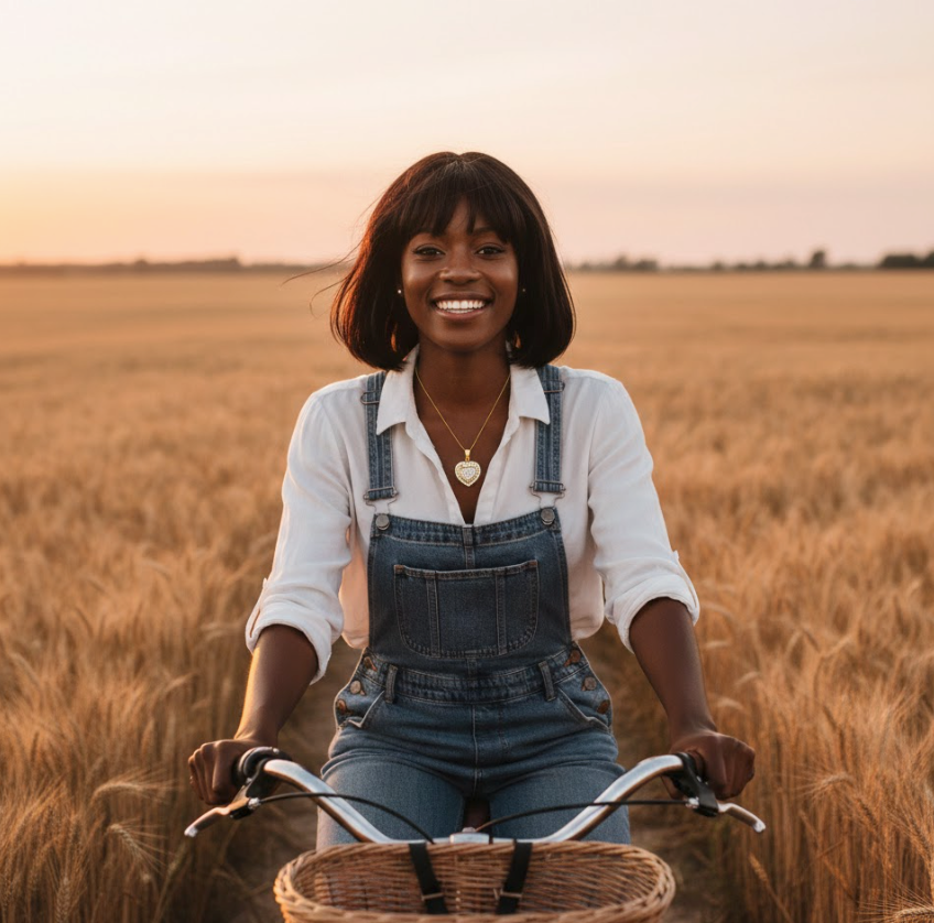 Herz- Anhänger inkl. Ankerkette Silber gelbvergoldet mit Zirkonia in weiß