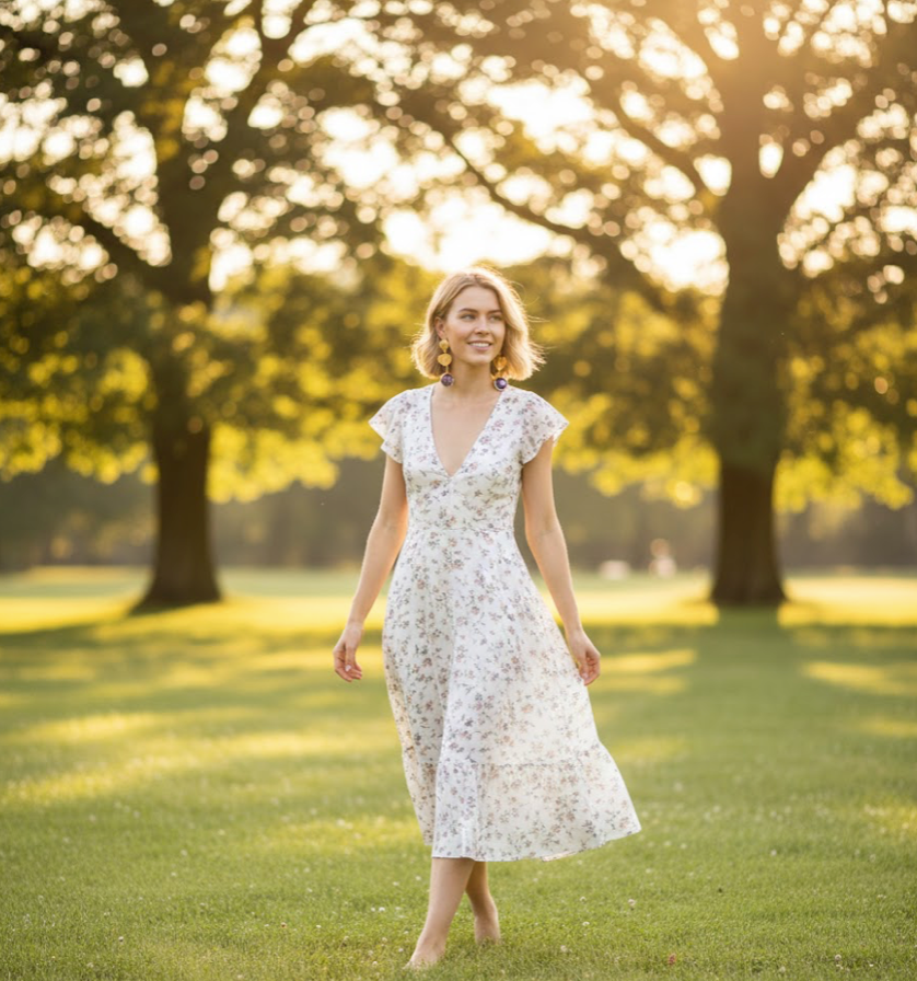 Ralf Scharrer meets Vinczenza!   exklusiver silbener Ohranhänger, gelbvergoldet,  mit lilafarbenem facettiertem Amethyst