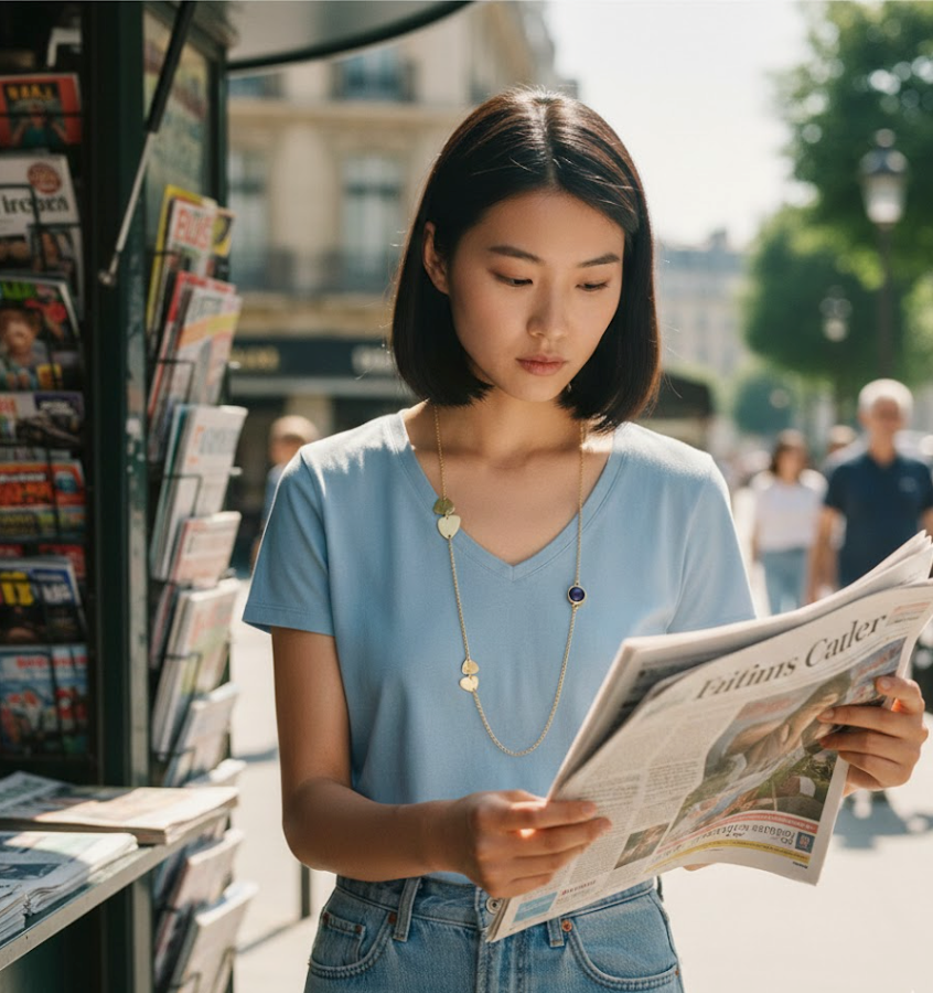 Ralf Scharrer meets Viczenza!  exklusives Collier, Silber gelbvergoldet mit Amethyst
