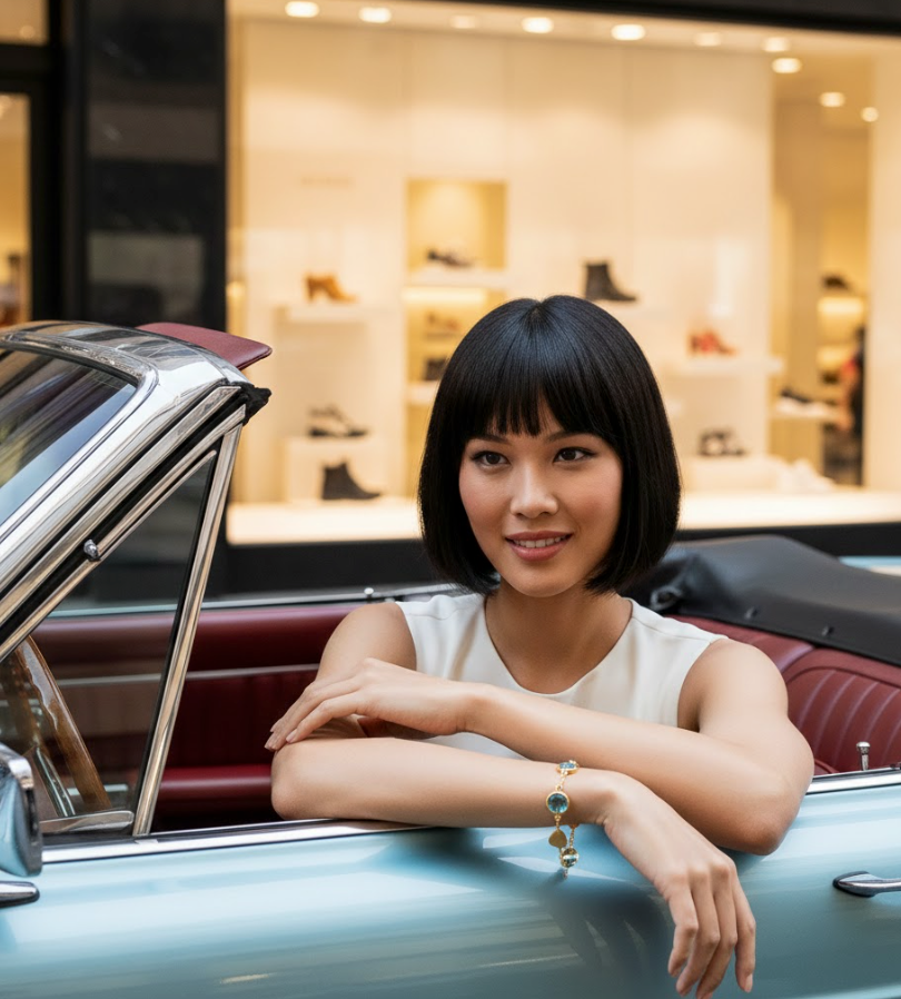 Ralf Scharrer meets Vinczenza!  mit hellblauen Topas-besetzter Armreif 925 Silber- gelbvergoldet