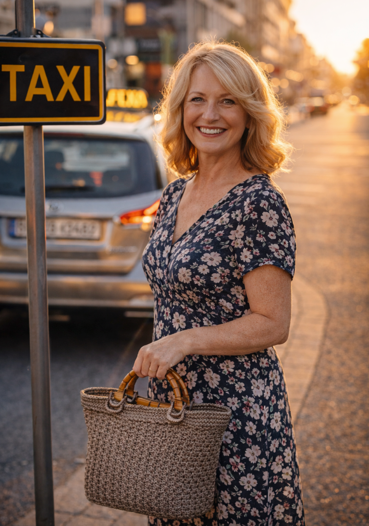 Handmade - Unikat Handtasche "Anja- Handbag" gehäkelt, Farbe Grau