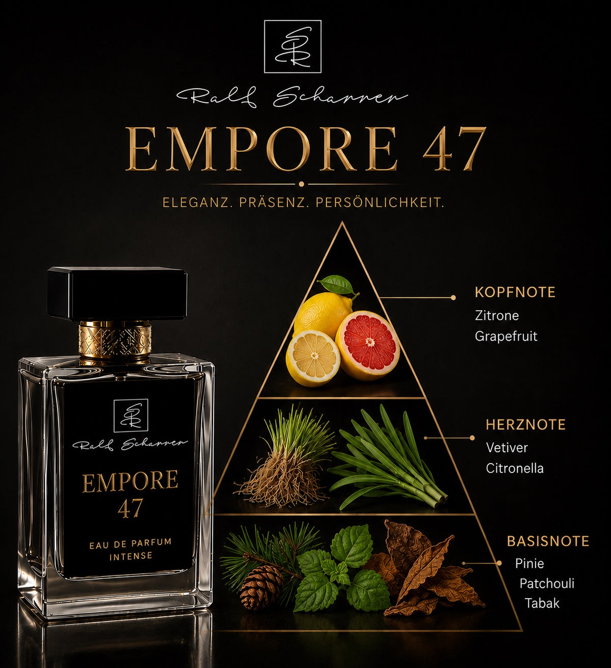Ralf Scharrer "Empore 47" Intense |Exklusives Unisex-Parfum Handmade  aus Köln